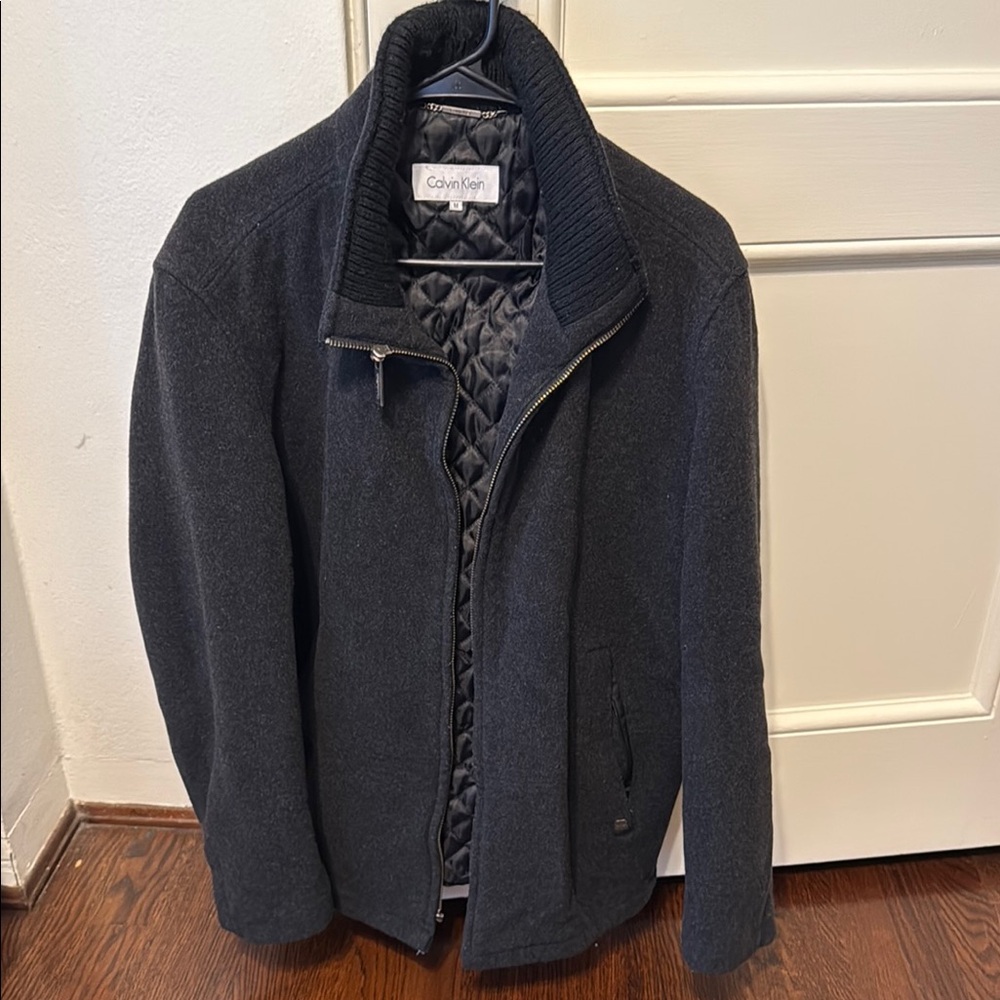 Calvin Klein Black Zip Up Sweater